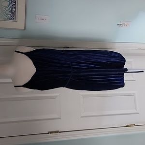 As U Wish Blue Velvet Dress Size S